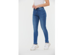 Denim slim fit cropped, jambes ajustées, taille medium haute