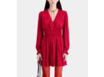 Robe Courte Rouge Avec Fronces light burgundy