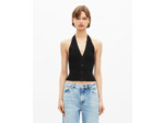 Top en maille noir black