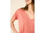 Tee-shirt oversize col V