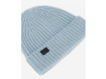 Bonnet Bleu En Mélange De Laine Côtelé blue grey