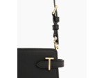 Petit sac à bandoulière Emilie en cuir signature T