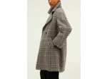 Manteau mi-long à carreaux - LILOU