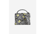 Sac Emily Cuir Imprime Fleur black / yellow / white