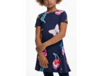 Robe À Manches Courtes En Maille – Fille