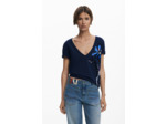 T-Shirt À Manches Courtes En Maille – Femme