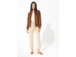 Blouson en cuir cognac
