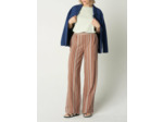 Pantalon hilda rayures marron