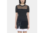 Pull En Maille Ajourée Noir black