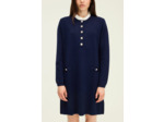 Robe droite à col façon chemisier - LIDIA
