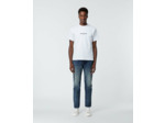 T-shirt manches courtes avec print sur le devant white