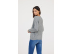 Pull tout doux effet boule avec encolure bateau