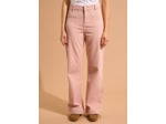 Pantalon coupe large en coton taille haute