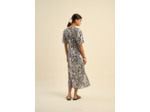 Robe longue imprimée Ikat