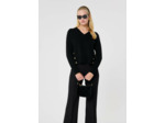 Pull Promesse Noir en Polyester
