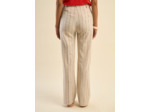 Pantalon large et habillé à fines rayures