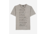 T-shirt manches courtes avec print devant grey melange