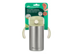 Gourde isotherme avec paille Vert