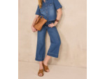 Jean large et cropped en coton ROMY