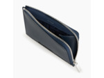 Porte cartes moyen zippé Emile en cuir signature T