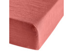 Drap housse Brunelle - Terracotta