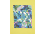 T-shirt jaune multicolore