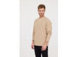Henley en coton piqué