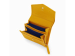 Petit portefeuille zippé Charlotte en cuir lisse