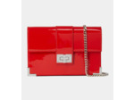 Pochette En Cuir Glossy Taille M red