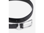Ceinture en cuir effet croco black