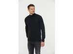 Pull col cheminée détail maille fantaisie