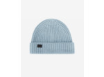 Bonnet Bleu En Mélange De Laine Côtelé blue grey