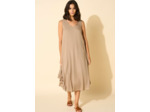 Robe midi à col V