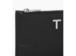 Porte cartes zippé Romy en cuir grainé