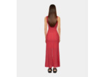Robe Longue Fuchsia En Maille Ajourée middle navy