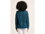 Pull à col V en mohairs et Alpaga