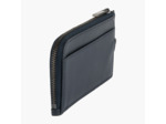 Porte cartes zippé avec dragonne Quentin en cuir lisse