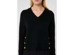 Pull Promesse Noir en Polyester