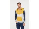 Hoodie graphique «color block» zippé