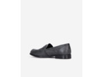 Mocassins En Cuir Noir Avec Boucle Western black