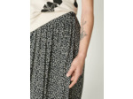 Jupe isa fleurettes noires