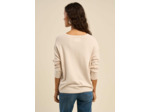 Pull maille fine col V