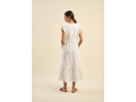 Robe longue en broderie anglaise