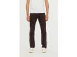 Pantalon straight fit, taille haute, jambe droite