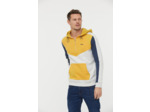 Hoodie graphique «color block» zippé