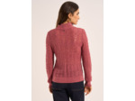 Pull fin col montant dentelle