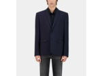Veste De Costume Prince De Galles Bleu Marine En Laine navy