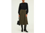 Jupe midi en velours fluide - CEPHISE