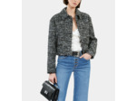 Blouson Court Ample black white