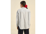 Chemise à rayures détail fil lurex